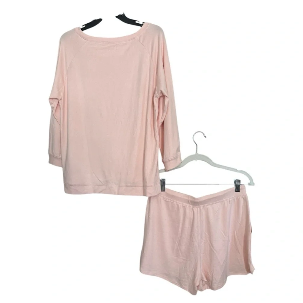 Soft Pink Pajama Set with Relaxed Fit